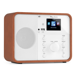 B-STOCK AUDIZIO NARDO WHITE Wi-Fi Internet / DAB+ / FM Radio με Bluetooth και Ξυπνητήρι σε Λευκό 102.463 