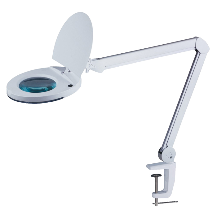 BYN-6025-8 Επιτραπέζιος Μεγεθυντικός φακός LED Πάγκου (Zoom 5x) με καπάκι