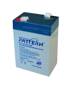 PT4.5-6 PATTERN Επαναφορτιζόμενη Μπαταρία Μολύβδου 6 Volt / 4.5 Ah Japan Technology