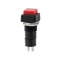 ULTIMAX PB303C Button Push OFF 2P στρογγυλό Φ12mm με τετράγωνο πλήκτρο