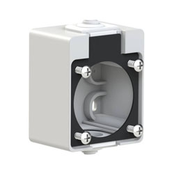 PCE 106-0g Κουτί Επίτοιχο Πρίζας 2P+E σε Γκρι Χρώμα  