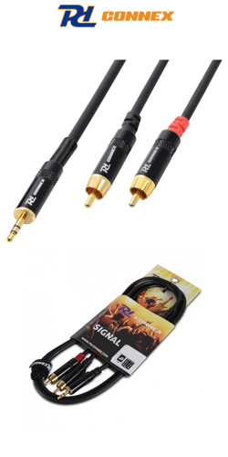 PD Connex CX85-1 Ποιοτικό Καλώδιο Jack 3.5mm STEREO αρσενικό σε 2 x RCA αρσενικά 1.5m 177.033
