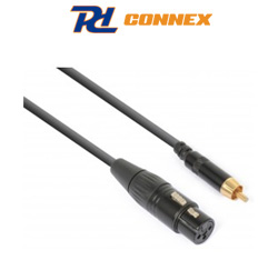 PD Connex CX136 Ποιοτικό Καλώδιο XLR Θηλυκό σε RCA αρσενικό 0.15m 177.006