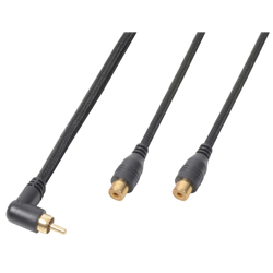 PD Connex CX143 Ποιοτικό Καλώδιο (Y) 1 x RCA αρσενικό σε 2 x RCA θηλυκά 0.3m 177.122 