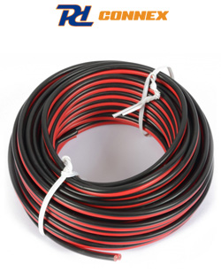 PD Connex 802.767 Ποιοτικό Καλώδιο Ηχείων κόκκινο - μαύρο 2x0.75 mm μήκους 10μ