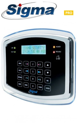 Sigma PROTEUS KP/B Πληκτρολόγιο αφής με φωτιζόμενη LCD οθόνη και πλήκτρα