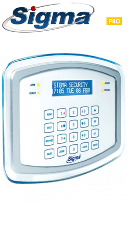 Sigma PROTEUS KP/W Πληκτρολόγιο αφής με φωτιζόμενη LCD οθόνη και πλήκτρα