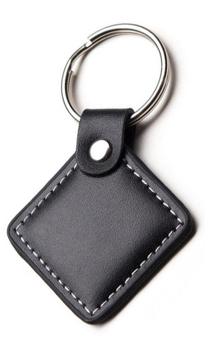 PSM-PU-EM Μπρελόκ Proximity EM RFID TAG 125KHz από Τεχνόδερμα σε Μαύρο Χρώμα