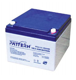 PT24-12 PATTERN Επαναφορτιζόμενη Μπαταρία Μολύβδου 12 Volt / 24 Ah Japan Technology