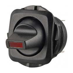 R13-135LP Διακόπτης Rocker Mini ON-OFF 4P με LED 12V / 20A (Τετράγωνος) SCI