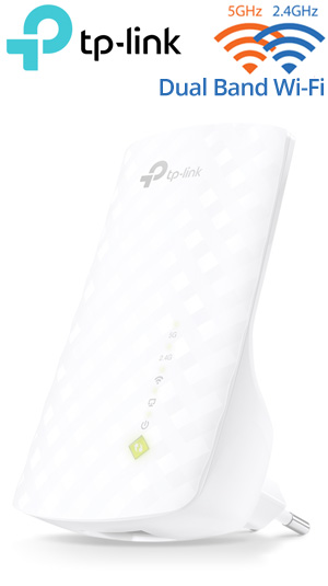 TP-LINK RE200 v5.0 AC750 Dual Band Wi-Fi Range Extender (2.4 & 5GHz)
