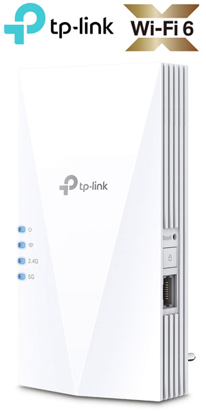 TP-Link RE500X v2.0 AX1500 Dual-Band Mesh Wi-Fi 6 Range Extender 2,4GHz and 5GHz  