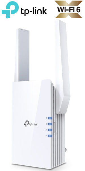 TP-Link RE705X v1.0 AX3000 Dual-Band Mesh Wi-Fi 6 Range Extender 2,4GHz and 5GHz 