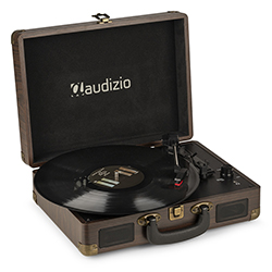AUDIZIO RP114W Retro Πικάπ με Ενσωματωμένα Ηχεία και USB Recording σε βαλίτσα Wood 102.045