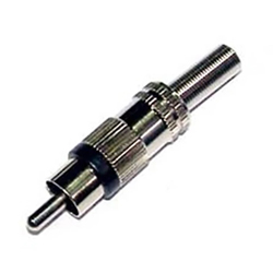 ULTIMAX RP-1560NB RCA Αρσενικό Nickel ID5mm με Μαύρη ρίγα