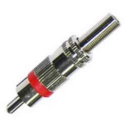 ULTIMAX RP-1560NR RCA Αρσενικό Nickel ID5mm με Κόκκινη ρίγα