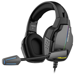 NOD SCREAMAGER Gaming headset με αναδιπλούμενο μικρόφωνο και rainbow RGB LED φωτισμό