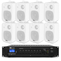 SET-PA AUDIO 274 Public Address Σετ 100V με ενισχυτή PRM120 120 Watt και 8x Ηχεία 4" BV40V W
