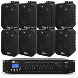 SET-PA AUDIO 275 POWER DYNAMICS Σετ 100V με ενισχυτή PRM120 120 Watt και 8x Ηχεία 4" BV40V B