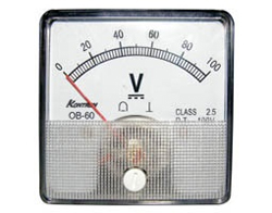 SFIM SF-60-DC30V Αναλογικό όργανο πίνακος DC 30V 60x60mm