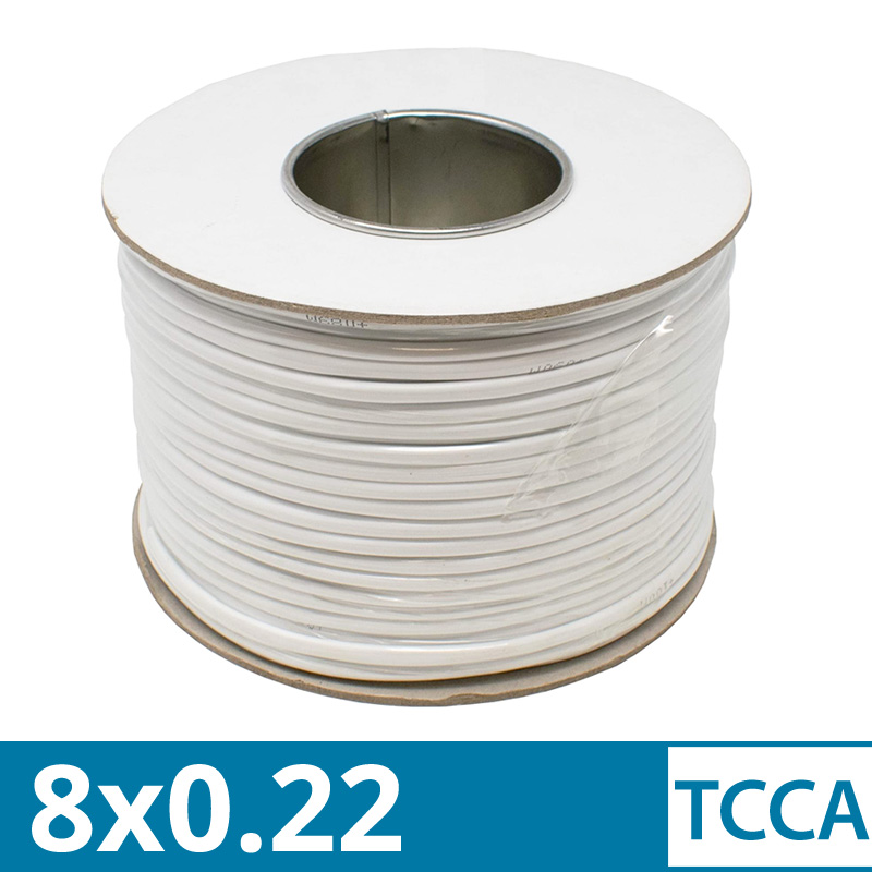 SL-008 Καλώδιο συναγερμού TCCA 8 αγωγών 8x0.22 σε Στροφείο 100μέτρων
