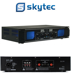 SKYTEC SPL-500 EQ Τελικός Ημιεπαγγελματικός Ενισχυτής 2x200 Watt MAX @ 8 Ohm με Equalizer 178.791