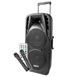 VONYX SPX-PA9210 Φορητό επαναφ. 1000 Watt Max 2x10" με USB/SD/Bluetooth και 2 Ασύρμ. Μικρόφ. 170.082