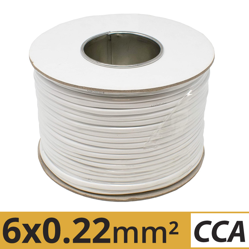 ANGA ST-A602 Καλώδιο συναγερμού CCA 6x0.22mm² (Στροφείο 100μ.)