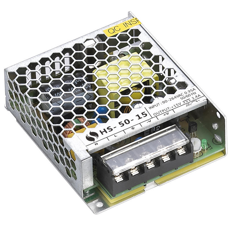 HS-50 Τροφοδοτικό Switching 15VDC 3.4A (50W) για τον πίνακα SPRO-80