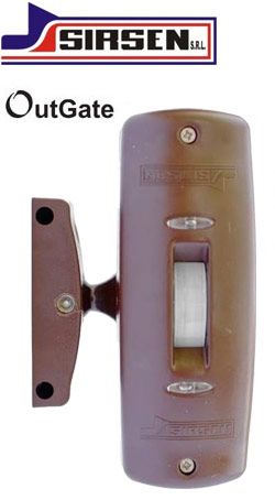 SIRSEN OUTGATE Brown - Ανιχνευτής Κουρτίνας Διπλής Τεχνολογίας, Εσωτερικού και Εξωτερικού Χώρου 8 μέτρων, σε Καφέ Χρώμα