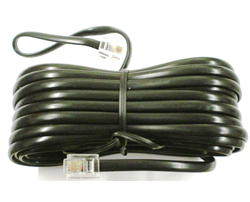 TEL-1500Β Καλώδιο τηλεφώνου με άκρα 6x4 (RJ-11) Μαύρο, μήκος 15 μέτρα