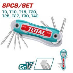 TOTAL THT1061846 Σετ Torx Σουγιάς 8τμχ.