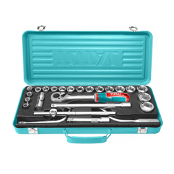 TOTAL THT141253 Σετ Κασετίνα Καστάνια 1/2'' με Καρυδάκια 24τμχ.