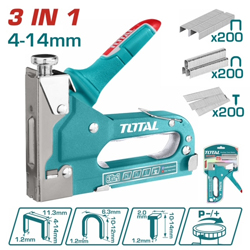 TOTAL THT31143 Καρφωτικό Χειρός 3 σε 1 για Δίχαλα - Δίχαλα U - Καρφιά
