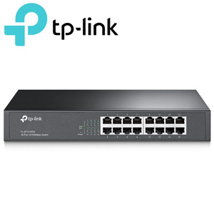 TP-LINK TL-SF1016DS Unmanaged Switch 16 Θυρών (10/100 Mbps) Desktop/Rackmount