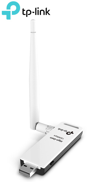 TP-LINK TL-WN722N V4.0 High Gain Wireless USB Adapter 150Mbps