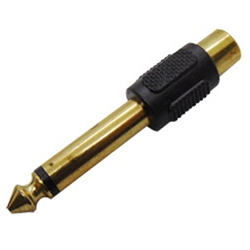 ULTIMATE TP2-015 JYC Adaptor Επίχρυσο καρφί 6.3mm MONO αρσενικό σε RCA θηλυκό