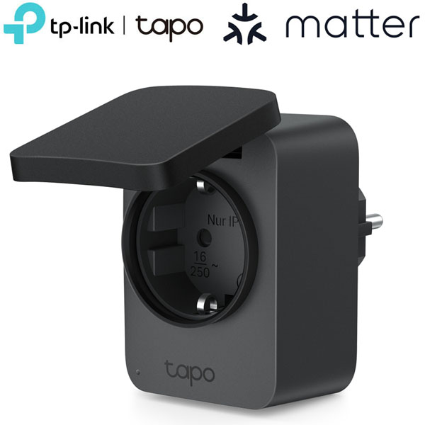 TP-LINK Tapo P410M EU/V1.0 Έξυπνη Εξωτερική Wi-Fi Πρίζα Matter με Παρακολούθηση Κατανάλωσης Ενέργειας