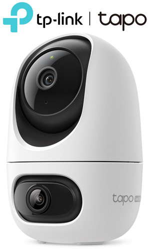 TP-LINK Tapo C245D Dual Lens Pan/Tilt Ασύρματη Wi-Fi Κάμερα Ασφαλείας 2K 3MP με Διπλό Φακό & Smart AI
