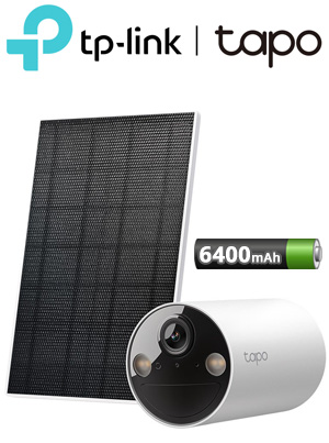 TP-Link Tapo C410 KIT Ασύρματη Αδιάβροχη WiFi IP Κάμερα Μπαταρίας 6400mAh 3MP, 2K, Color Night Vision, AI Detection Mic/Speaker 