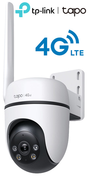 TP-Link Tapo C501GW Ασύρματη (4G) - Ενσύρματη Αδιάβροχη Ρομποτική PT Κάμερα 2MP, PoE, AI Detection, Color Night Vision, Mic/Speaker