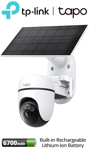 TP-LINK Tapo C610 KIT v1.0 Ασύρματη Pan/Tilt IP Κάμερα 2K 3MP Μπαταρίας 6700mAh με Wi-Fi και Ηλιακό Πάνελ