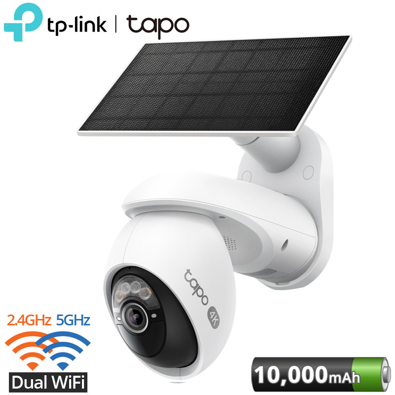 TP-LINK Tapo C660 KIT Αυτόνομη Pan/Tilt IP Κάμερα Wi-Fi 4K 8MP με Ηλιακό Πάνελ κ Μπαταρία 10000mAh