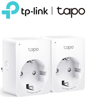 TP-LINK Tapo P110 (2-Pack) v1.2 Έξυπνες Πρίζες Wi-Fi με Μετρητή Κατανάλωσης Ενέργειας (Σετ 2 Τεμαχίων)