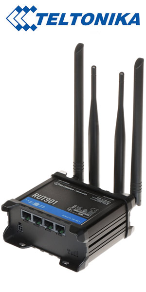 TELTONIKA RUT901 Ασύρματο 4G (LTE) Mobile Router WiFi 2.4GHz με 4x RJ45 και 2x SIM slot (RUT901000000)