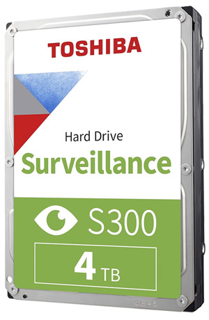 TOSHIBA S300 Surveillance 4TB HDWT840UZSVA Εσωτερικός Σκληρός Δίσκος 3.5" SATA III 6Gb/s 