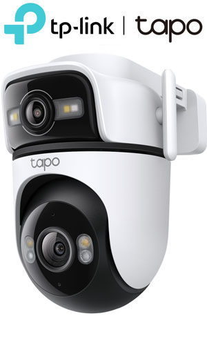 TP-Link Tapo C545D 2K 3MP Dual Lens Εξωτερική Wi-Fi Κάμερα Pan/Tilt με AI, Color Night Vision & IP66