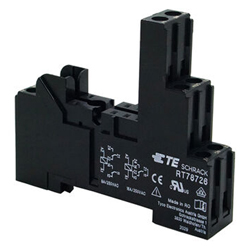 Tyco Electronics RT78726 Βάση Ράγας Μίνι Ρελέ 2 επαφών και pinning 5mm