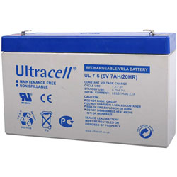 Ultracell UL7-6 Επαναφορτιζόμενη Μπαταρία Μολύβδου 6 Volt / 7 Ah 