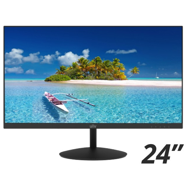 UNIVIEW MW3224-V2 Monitor 24" IPS Full HD 1080p 100Hz με Ενσωματωμένα Ηχεία (HDMI / VGA)